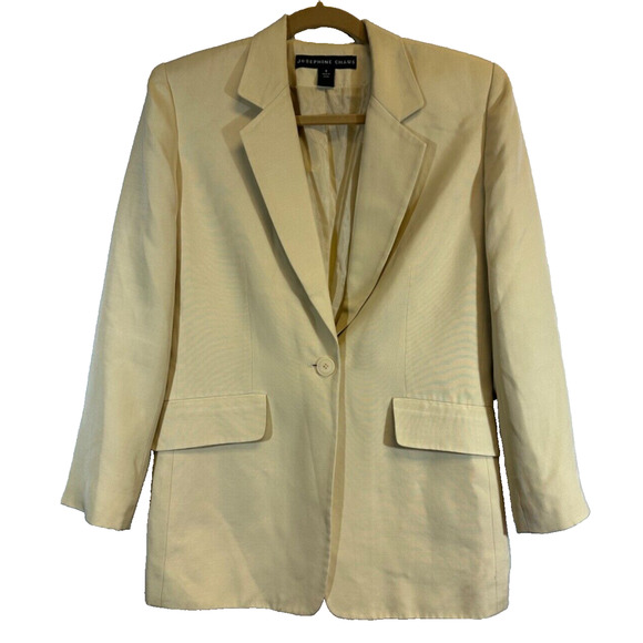 Josephine Chaus Jackets & Blazers - Women’s Size 6 Blazer Josephine Chaus Lightweight Silk Wool Shell Soft One Bttn